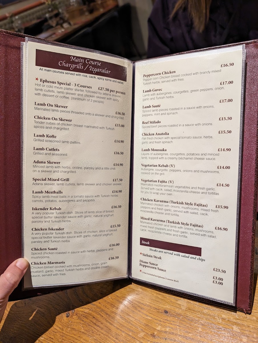 Menu The Ephesus Restaurant-2
